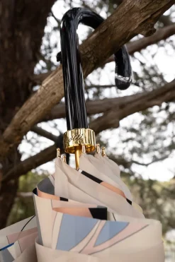 Cristina Oria Paraguas^Paraguas Pasotti Beige Con Interior De Colores