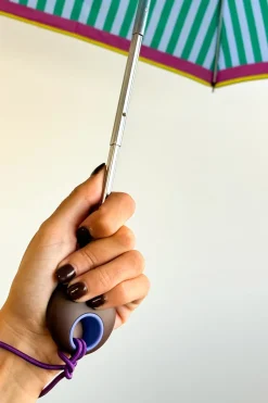 Cristina Oria Paraguas^Paraguas Plegable Con Diseño De Rayas De Colores