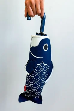 Cristina Oria Paraguas^Paraguas Plegable Con Diseño De Pez Koi Azul