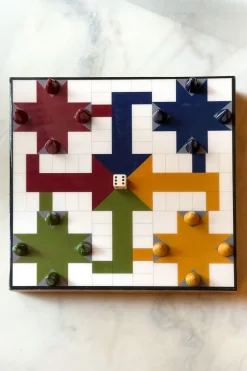 Cristina Oria Juegos De Mesa^Parchís De Resina Con Efecto Laqueado