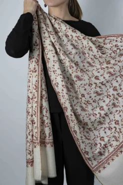 Cristina Oria Bufandas Y Pashminas^Pashmina Entera Bordada A Mano