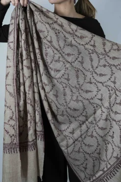 Cristina Oria Bufandas Y Pashminas^Pashmina Entera Bordada A Mano