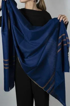 Cristina Oria Bufandas Y Pashminas^Pashmina Lisa Con Bordado