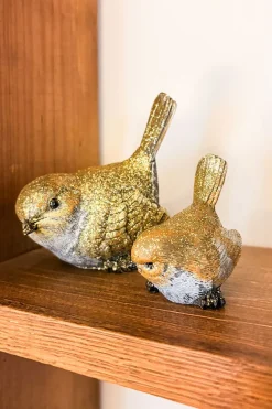 Cristina Oria Piezas Decorativas^Pájaro Decorativo Con Acabado Dorado Pequeño