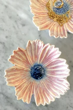 Cristina Oria Platos Y Bajoplatos^Plato Con Diseño De Flor Rosa Pequeño