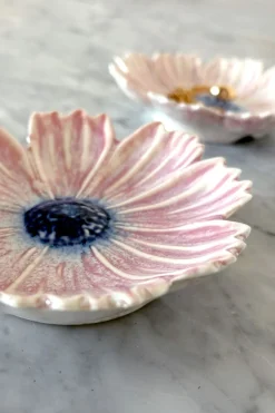 Cristina Oria Platos Y Bajoplatos^Plato Con Diseño De Flor Rosa Pequeño