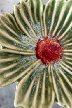 Cristina Oria Platos Y Bajoplatos^Plato Con Diseño De Flor Verde Pequeño