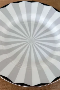 Cristina Oria Platos Y Bajoplatos^Plato De Pan Blanco Y Gris