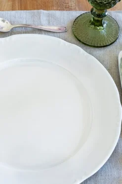 Cristina Oria Platos Y Bajoplatos^Plato De Postre Blanco Con Relieve Co