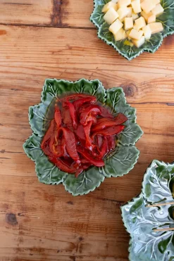 Cristina Oria Platos Y Bajoplatos^Plato De Postre Hoja De Parra