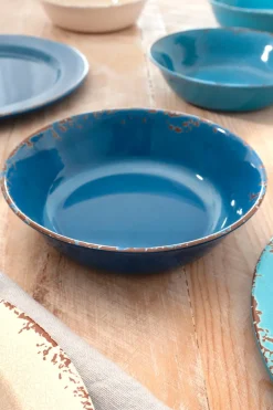 Cristina Oria Platos Y Bajoplatos^PLATO HONDO AZUL MELAMINA