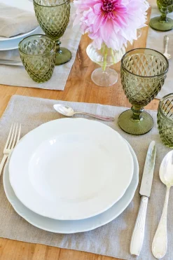 Cristina Oria Platos Y Bajoplatos^Plato Hondo Blanco Con Relieve Co