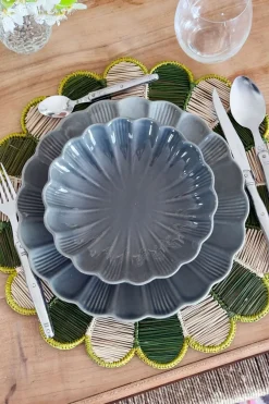 Cristina Oria Platos Y Bajoplatos^Plato Hondo De Cerámica Flor Gris