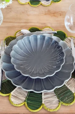 Cristina Oria Platos Y Bajoplatos^Plato Hondo De Cerámica Flor Gris