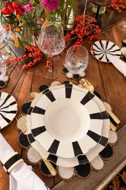 Cristina Oria Platos Y Bajoplatos^Plato Hondo Rayas