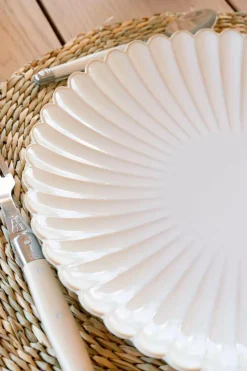 Cristina Oria Platos Y Bajoplatos^Plato Llano Blanca Flor Co