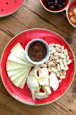 Cristina Oria Platos Y Bajoplatos^Plato Llano Con Diseño Sandía