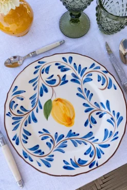 Cristina Oria Platos Y Bajoplatos^Plato Llano Con Diseño Tavira