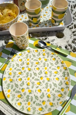 Cristina Oria Platos Y Bajoplatos^Plato Llano De Polipropileno Limones