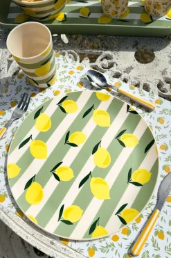 Cristina Oria Platos Y Bajoplatos^Plato Llano De Polipropileno Limones