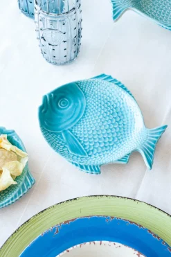 Cristina Oria Platos Y Bajoplatos^Plato Mediano Pez Azul Cerámica