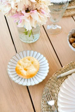 Cristina Oria Platos Y Bajoplatos^Plato Pan Blanca Flor Co