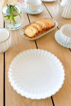 Cristina Oria Platos Y Bajoplatos^Plato Postre Blanca Flor Co