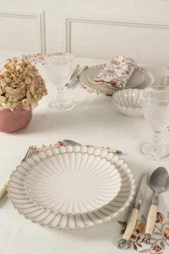 Cristina Oria Platos Y Bajoplatos^Plato Postre Blanca Flor Co