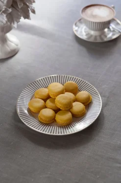 Cristina Oria Platos Y Bajoplatos^Plato Postre Blanco Y Gris