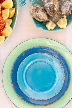 Cristina Oria Platos Y Bajoplatos^Plato Postre Melamina Azul