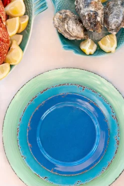 Cristina Oria Platos Y Bajoplatos^Plato Postre Melamina Azul