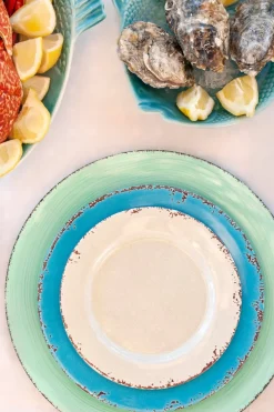 Cristina Oria Platos Y Bajoplatos^Plato Postre Melamina Azul