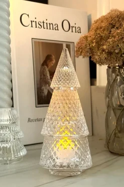 Cristina Oria Candelabros Y Portavelas^Portavelas Desmontable De Cristal Con Diseño De Árbol Transparente Picos Pequeño