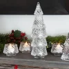 Cristina Oria Candelabros Y Portavelas^Portavelas Desmontable De Cristal Con Diseño De Árbol Transparente Grande