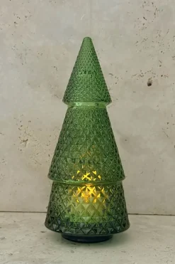 Cristina Oria Candelabros Y Portavelas^Portavelas Desmontable De Cristal Con Diseño De Árbol Verde Picos Pequeño