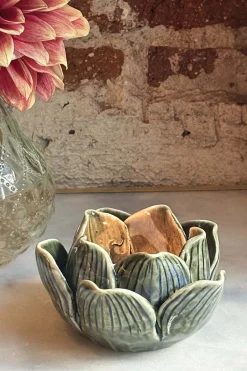 Cristina Oria Candelabros Y Portavelas^Portavelas Flor De Loto