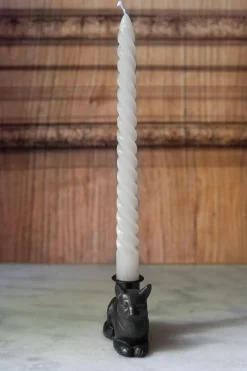 Cristina Oria Candelabros Y Portavelas^Portavelas Negro Con Diseño De Gato