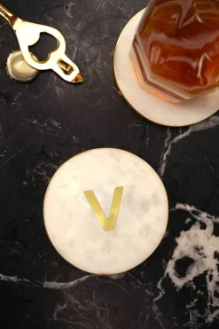 Cristina Oria Menaje Iniciales|Posavasos Y Servilleteros^Posavasos De Mármol Iniciales