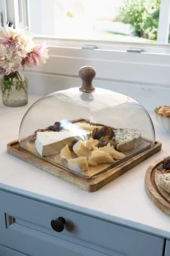 Cristina Oria Queseras^Quesera Cuadrada Con Tapa De Cristal Grande