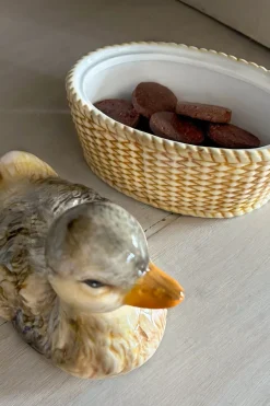 Cristina Oria Accesorios De Mesa^Recipiente Con Tapa Diseño Pato