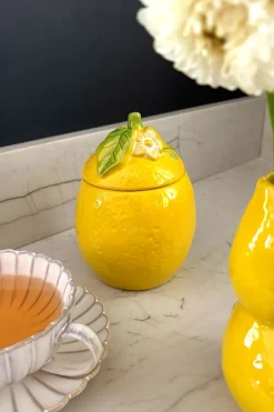 Cristina Oria Accesorios De Mesa^Recipiente Con Tapa Diseño Limón
