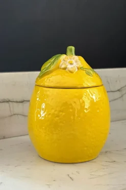 Cristina Oria Accesorios De Mesa^Recipiente Con Tapa Diseño Limón