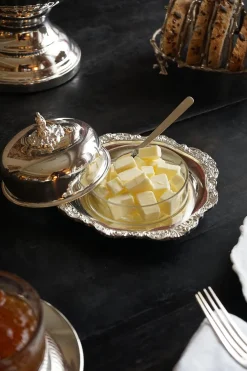 Cristina Oria Accesorios De Mesa^Recipiente De Plata Y Cristal Co