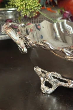 Cristina Oria Accesorios De Mesa^Recipiente Grande Con Asas De Plata CO