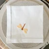 Cristina Oria Servilletas Y Accesorios^Servilleta Bordada A Mano Con Diseño De Libélula Amarilla