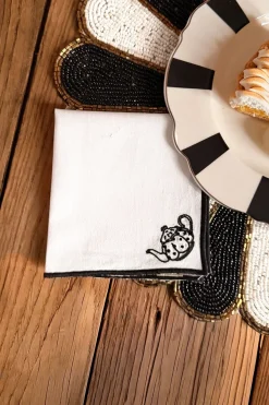 Cristina Oria Servilletas Y Accesorios^Servilleta De Cóctel Diseño Tetera CO