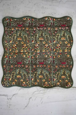 Cristina Oria Servilletas Y Accesorios^Servilleta Flores Verdes