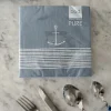 Cristina Oria Servilletas Y Accesorios^Servilletas Azules Con Diseño De Ancla Grandes