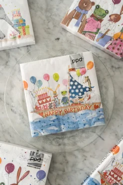 Cristina Oria Servilletas Y Accesorios^Servilletas Barco Happy Birthday Grandes