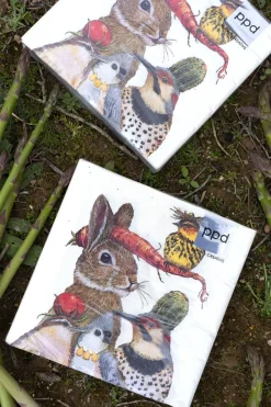 Cristina Oria Servilletas Y Accesorios^Servilletas Conejo Y Aves Grandes